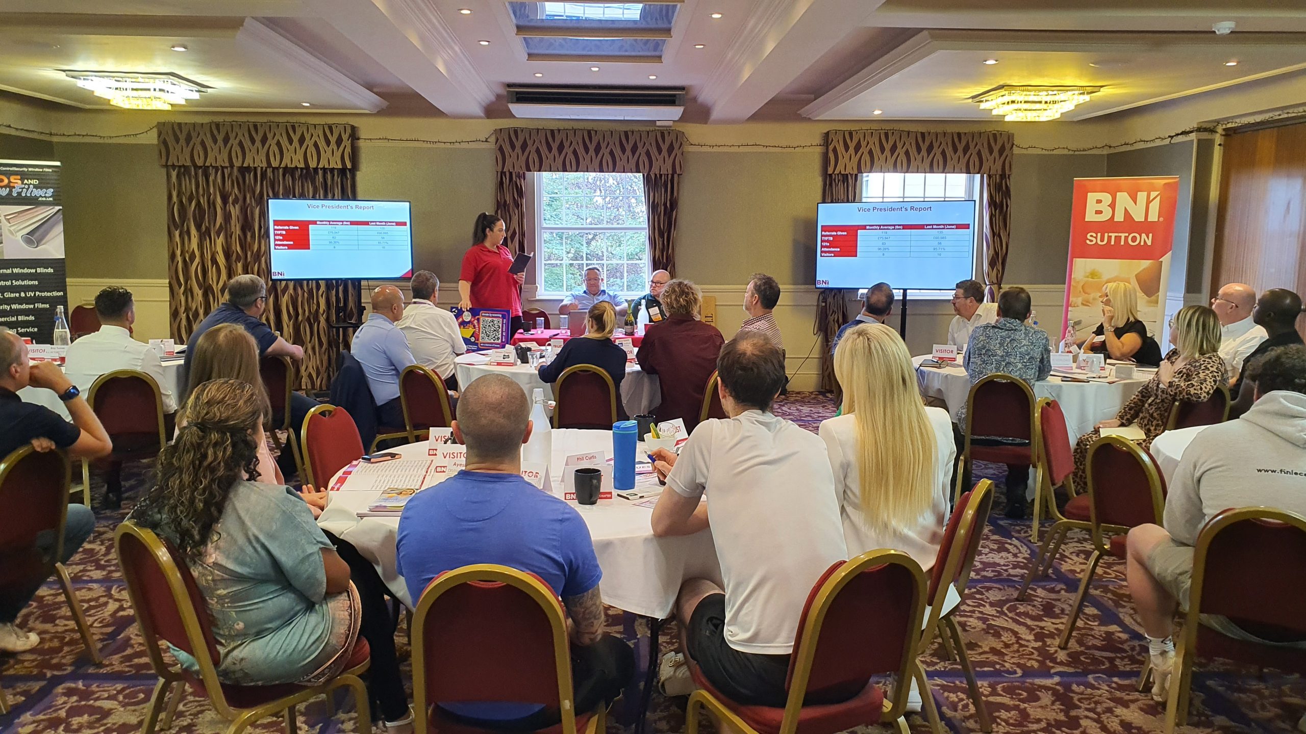 Katy Reilly presenting at BNI Surrey Hills